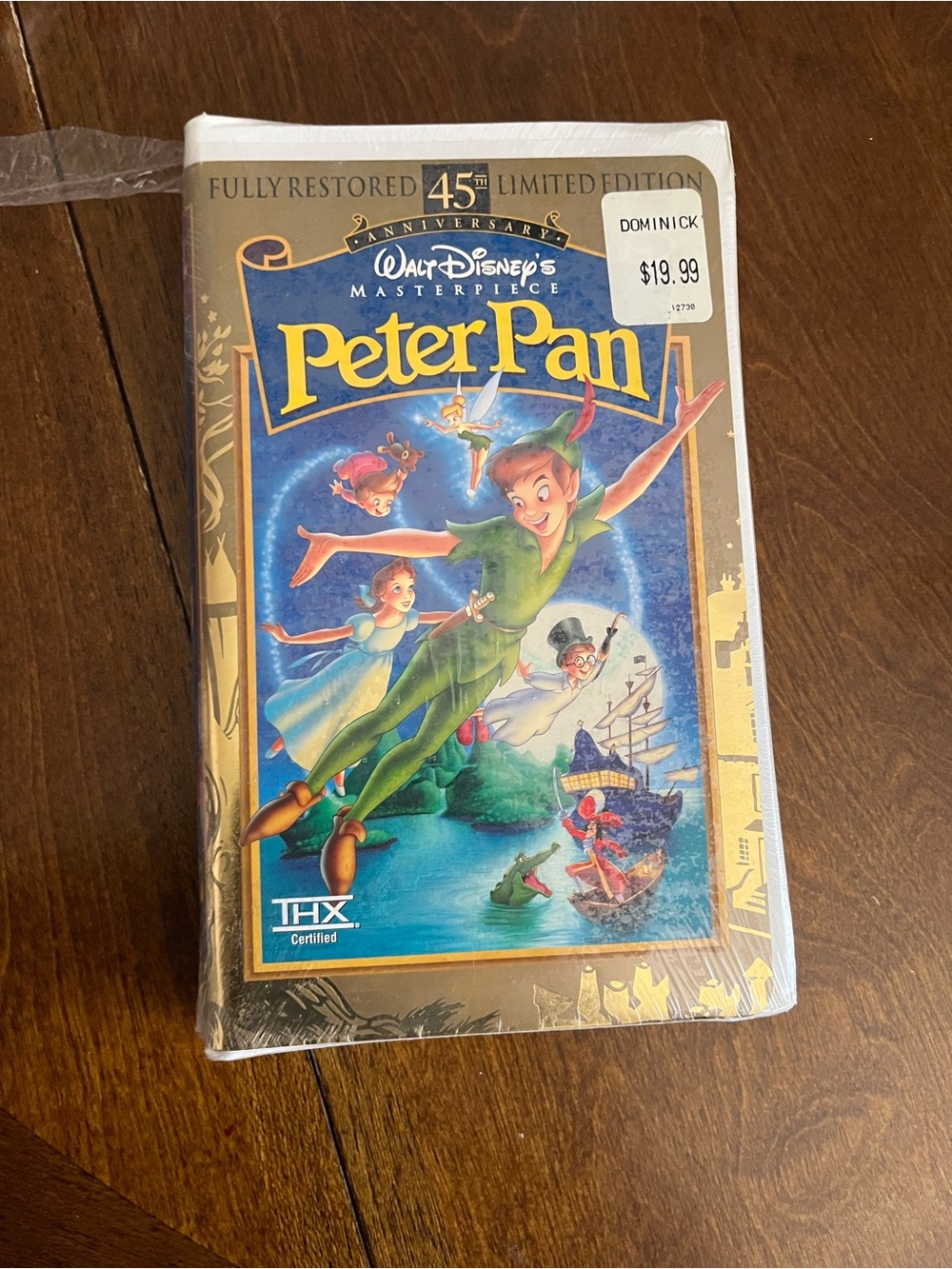 Walt Disney Peter Pan 45th Anniversary Limited Edition VHS